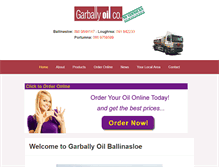 Tablet Screenshot of garballyoil.com